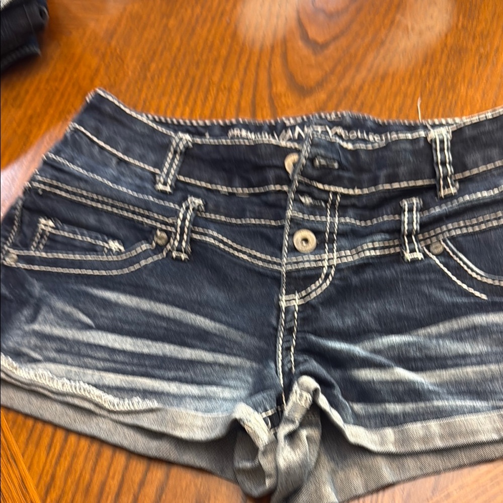 Vanity Blue Jean Shorts Casual Chic
